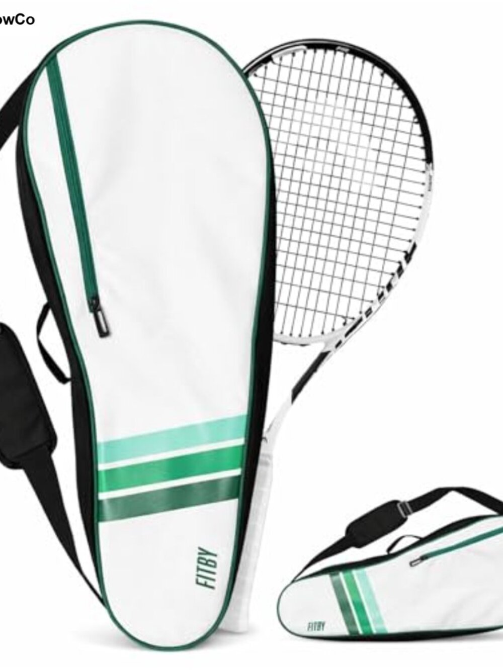 Tennis Racket Bag with Adjustable Strap - Fits Multiple Racquets, Durable